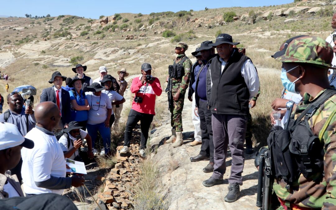 PRESS RELEASE: His Majesty King Letsie III visits ReNOKA implementation site at Ha-Khabo, Leribe