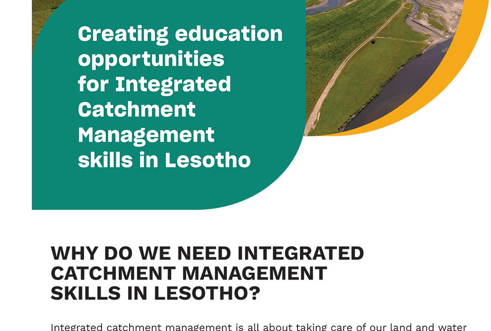 Creating education opportunities for Integrated Catchment Management skills in Lesotho